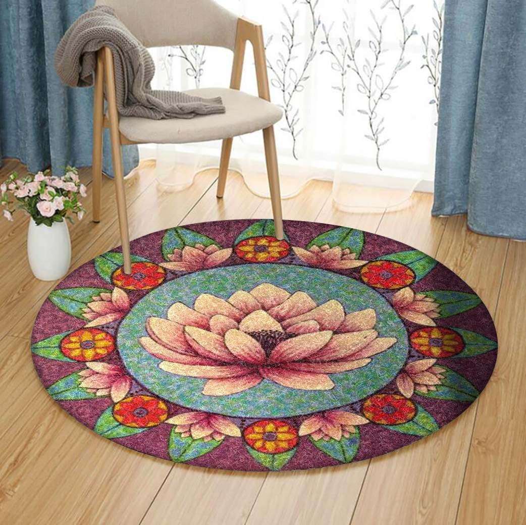 Lotus Round Carpet