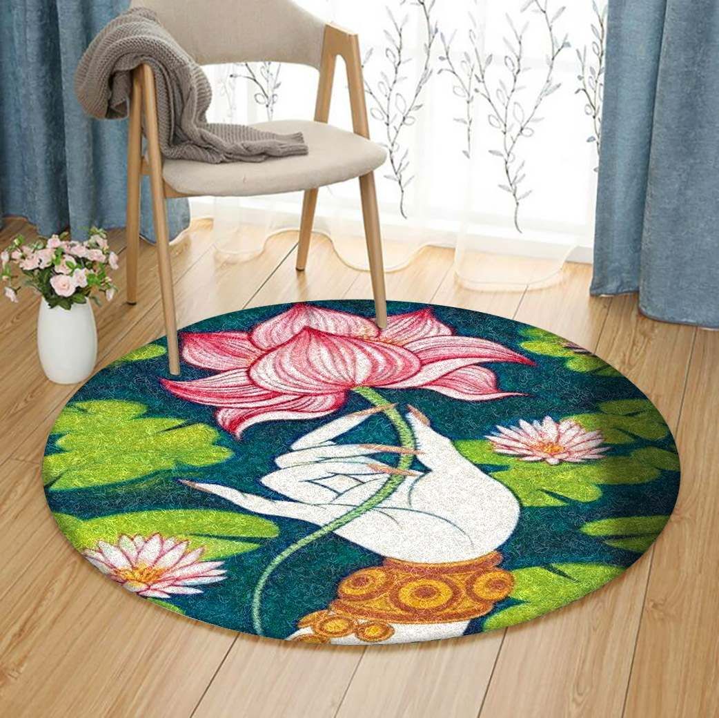 Lotus Round Carpet