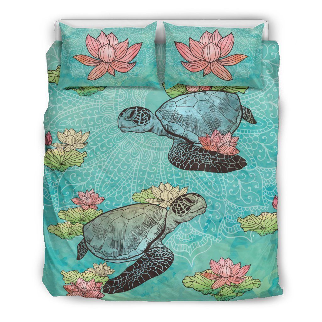 Lotus Sea Turtle Bedding Set