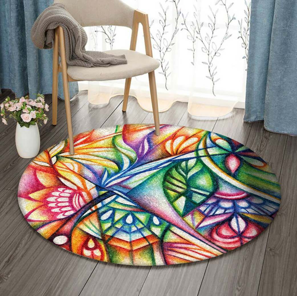 Lotus Round Carpet