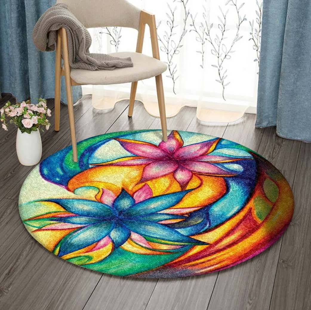 Lotus Round Carpet