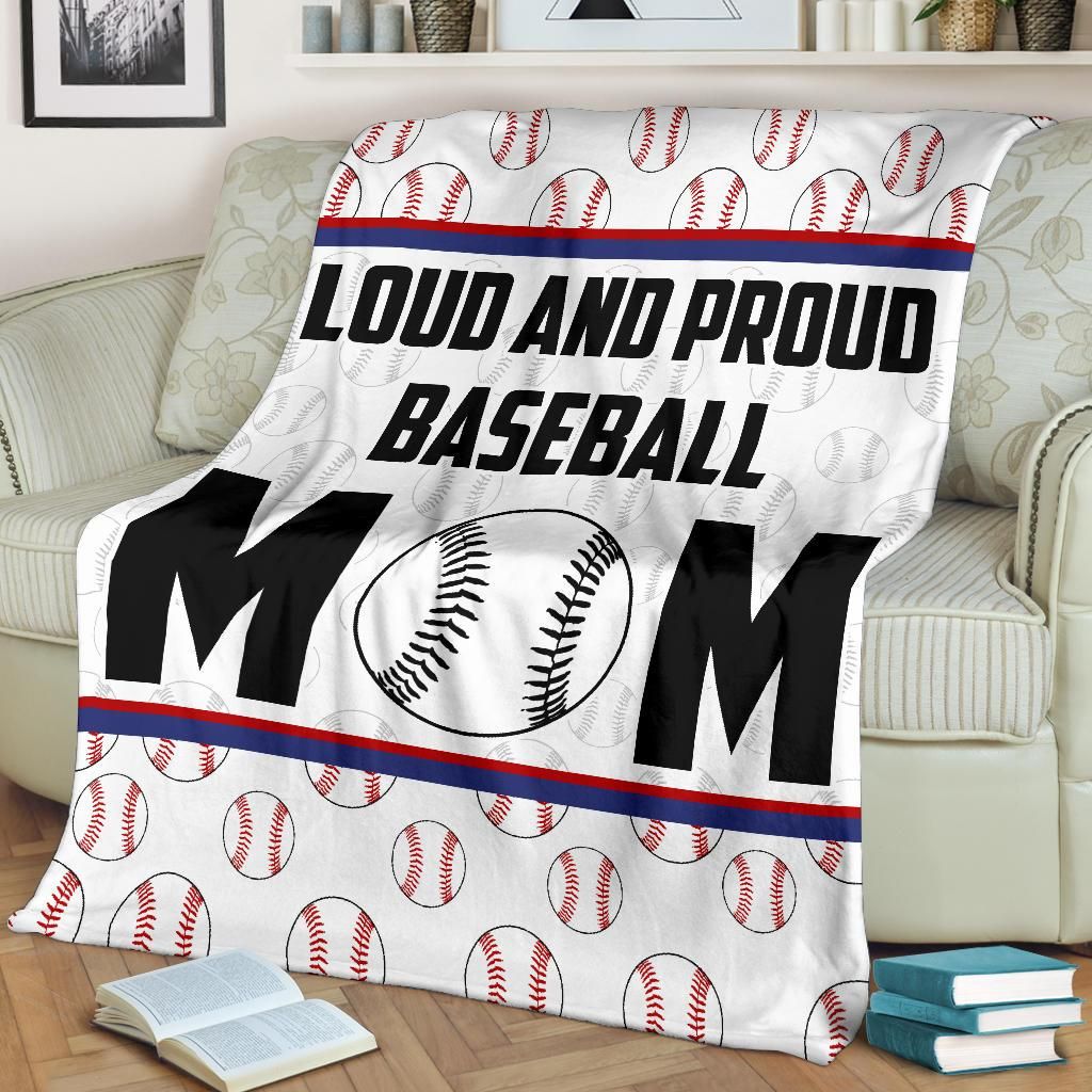 Loud And Proud Baseball Mom Quilt Blanket DHC020120132TD