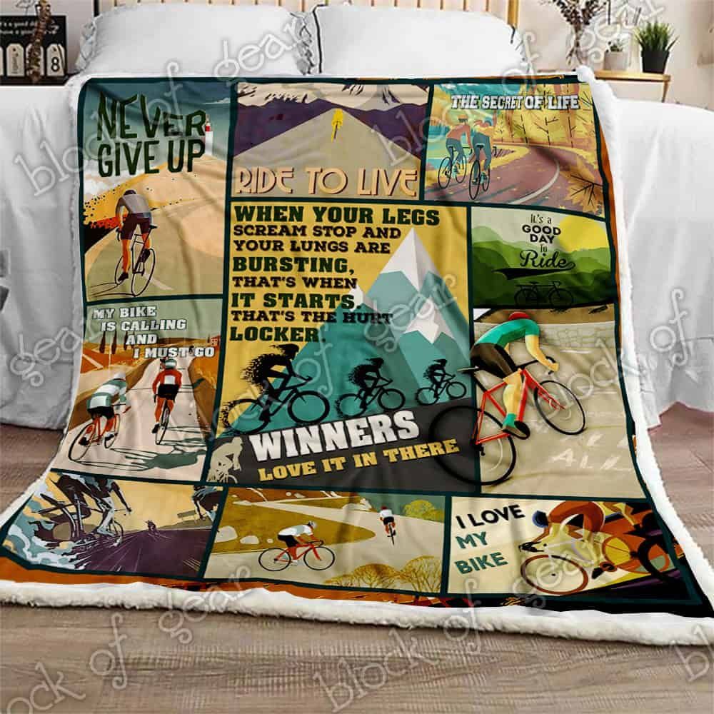 Love At First Ride Fleece Blanket
