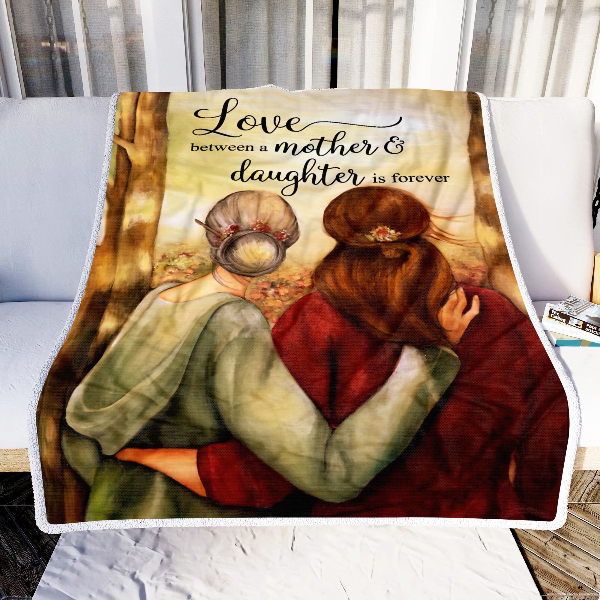 Love Between A Mother And Daughter Is Forever Fleece Blanket