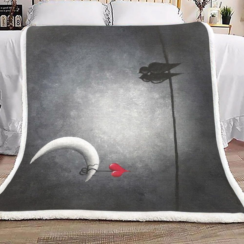 Love Birds Sherpa Fleece Blanket