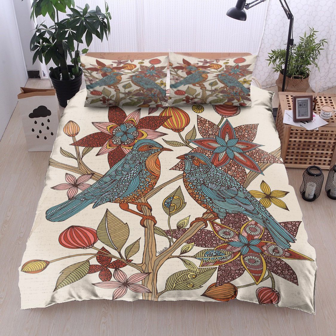 Love Birds Mandala Bedding Set