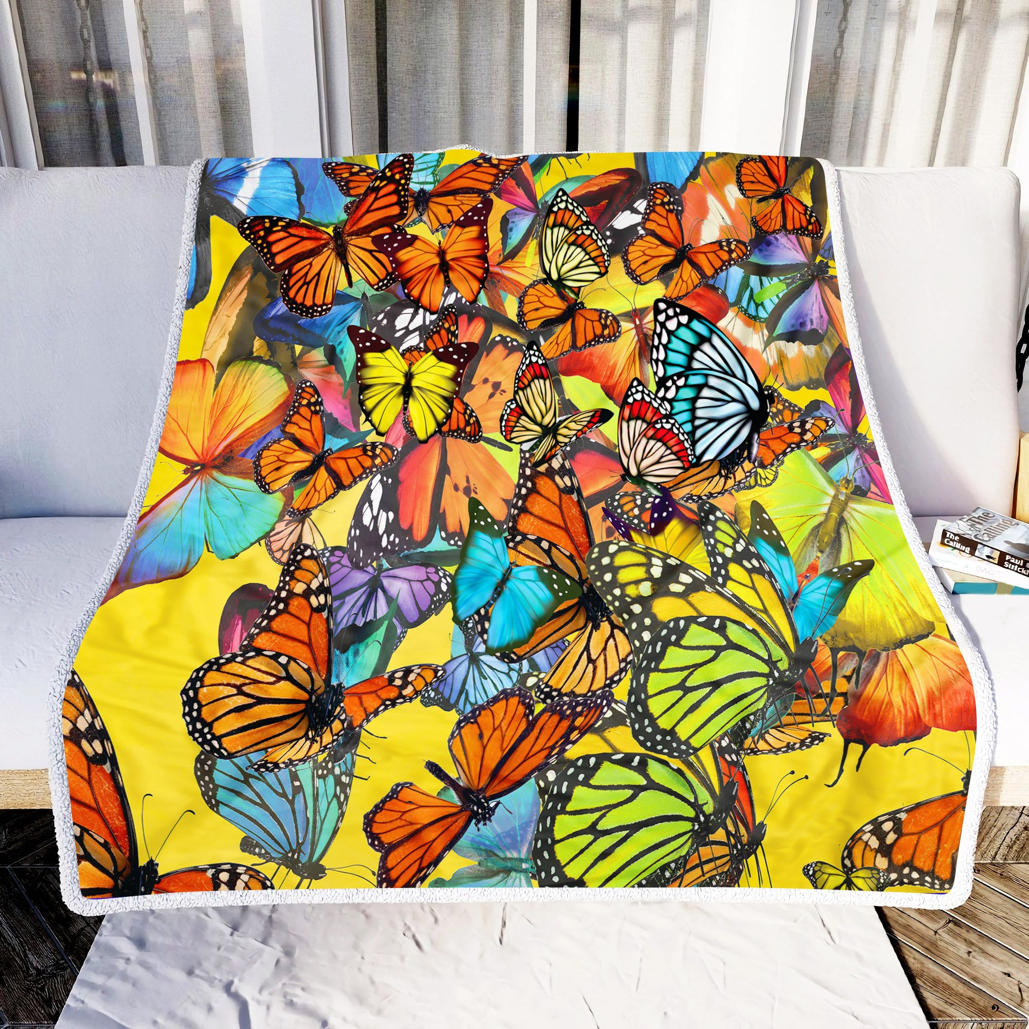 Love Butterflies Fleece Blanket