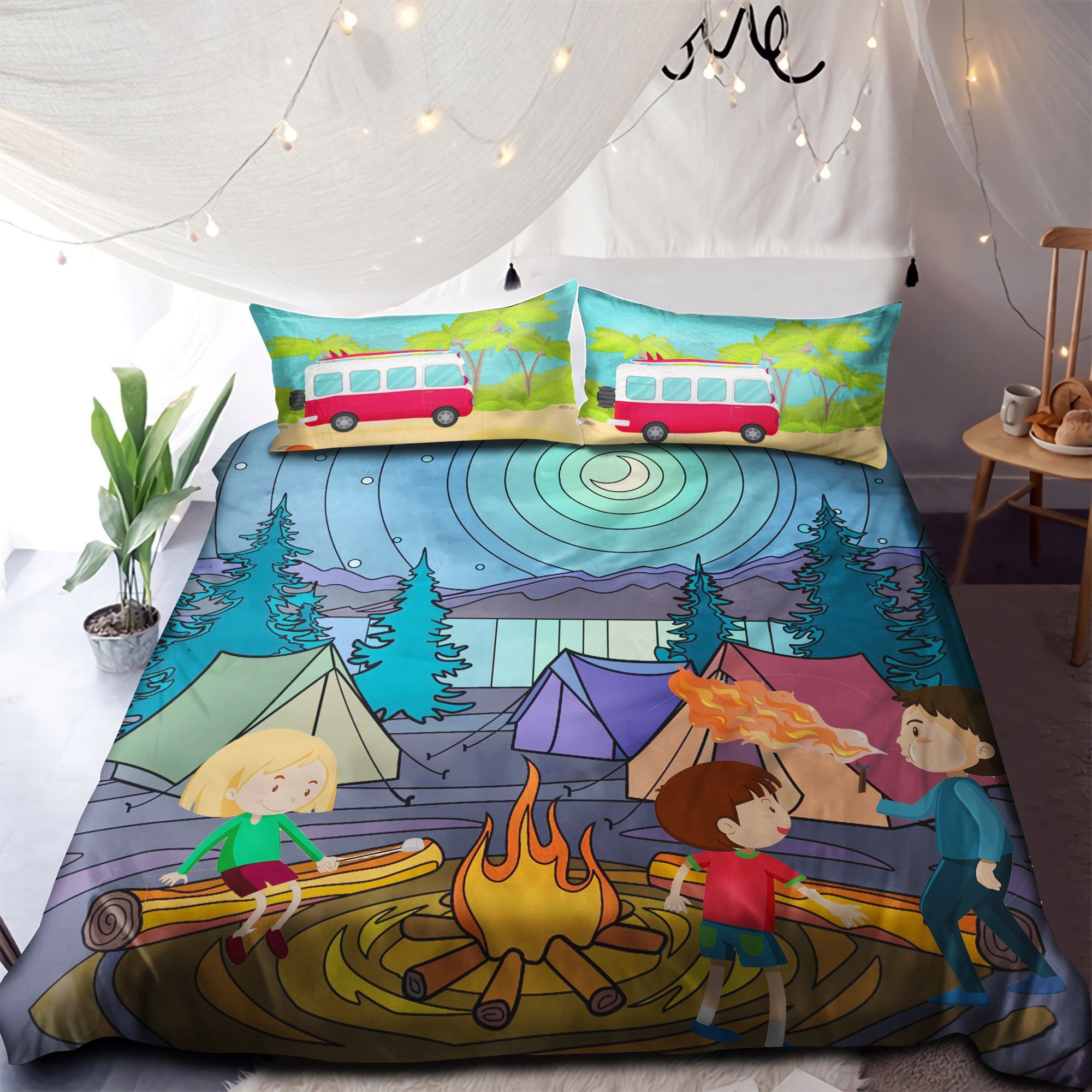 Love Camping Bedding Set