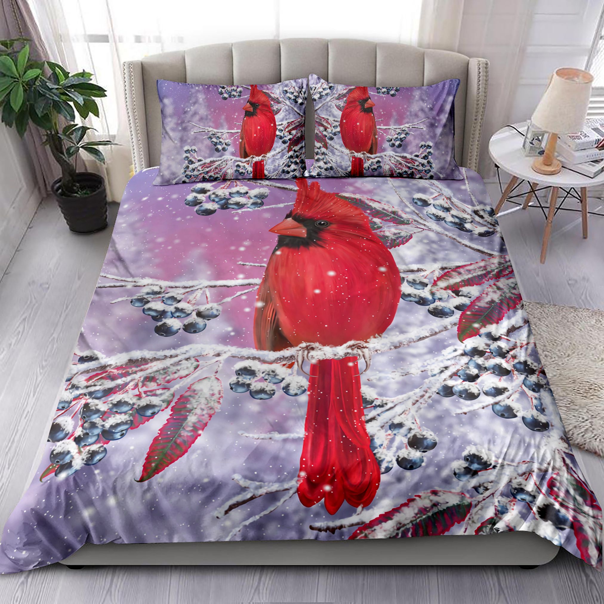 Love Cardinal Bedding Set