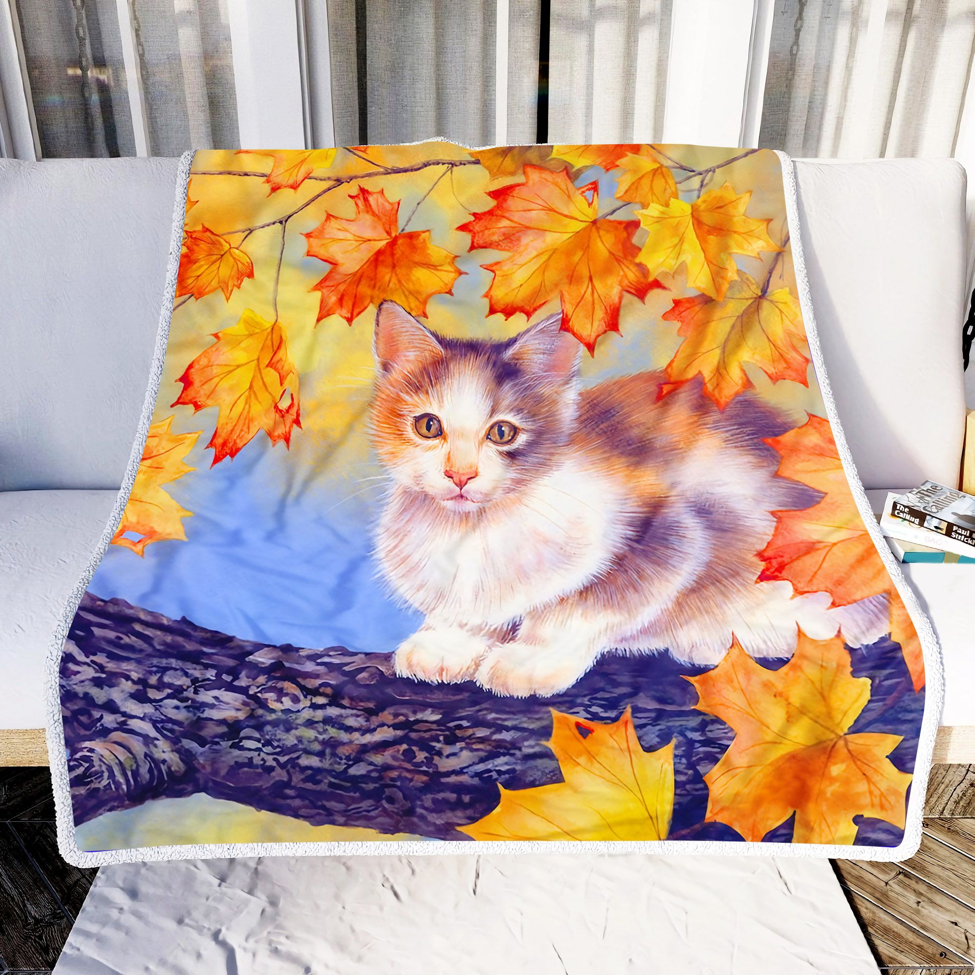 Love Cat Fleece Blanket