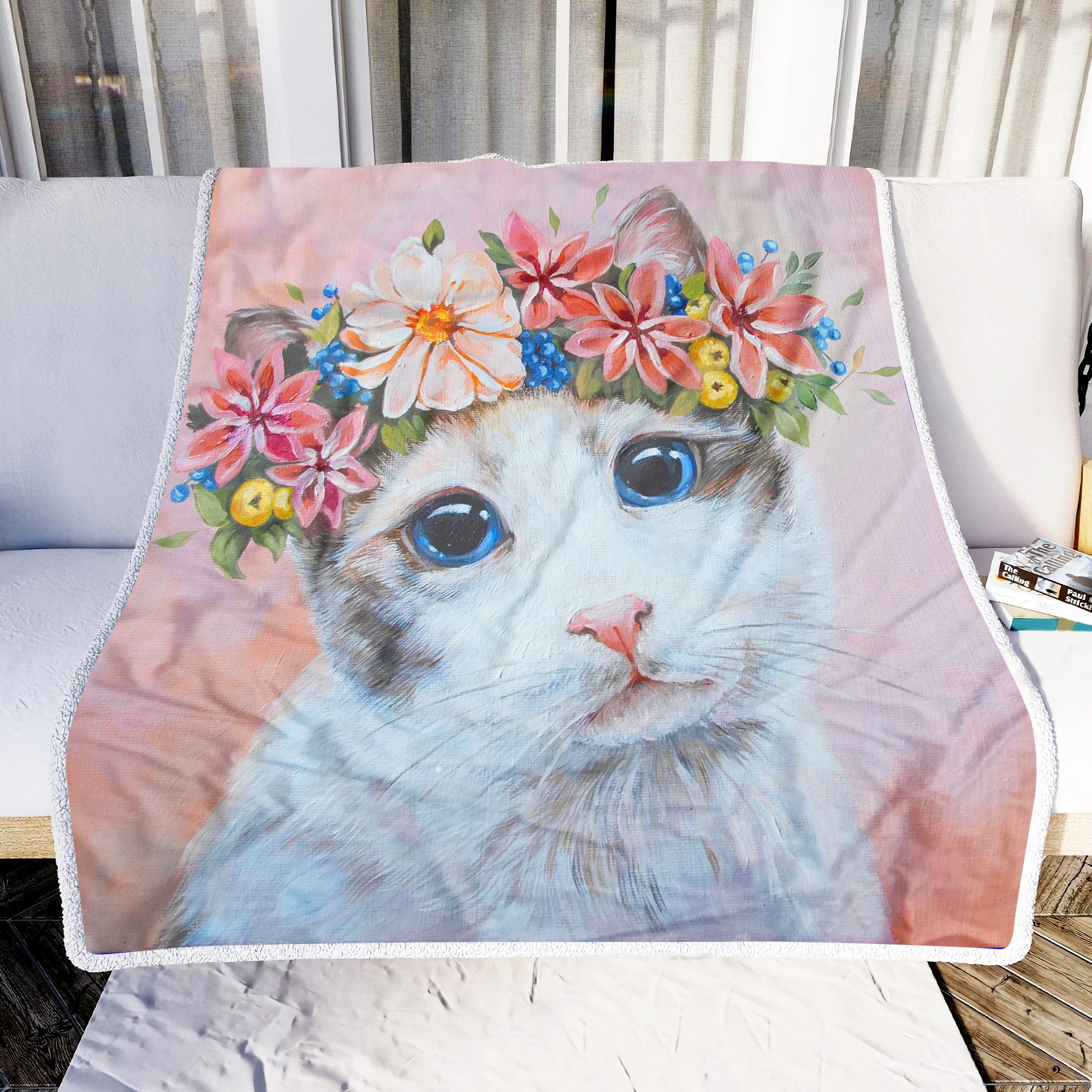 Love Cat Fleece Blanket