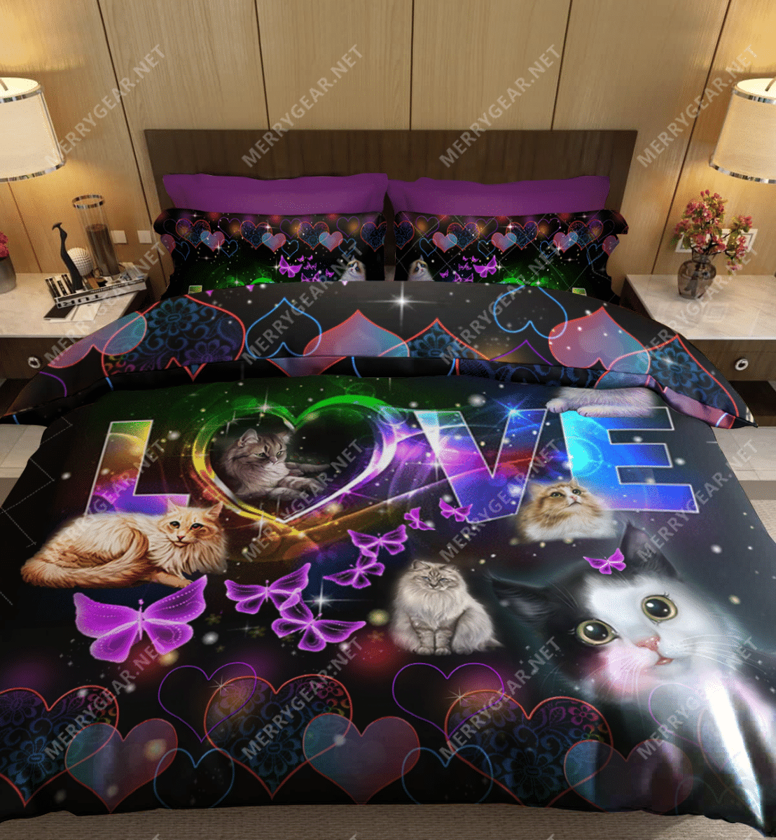 Love Cute Cats Bedding Set