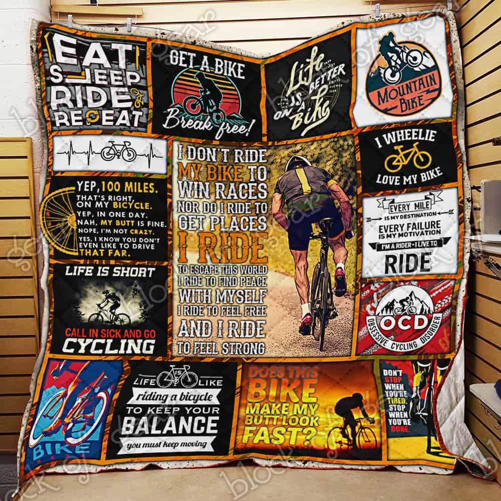 Love Cycling GS-CL-NT2910 Quilt Blanket