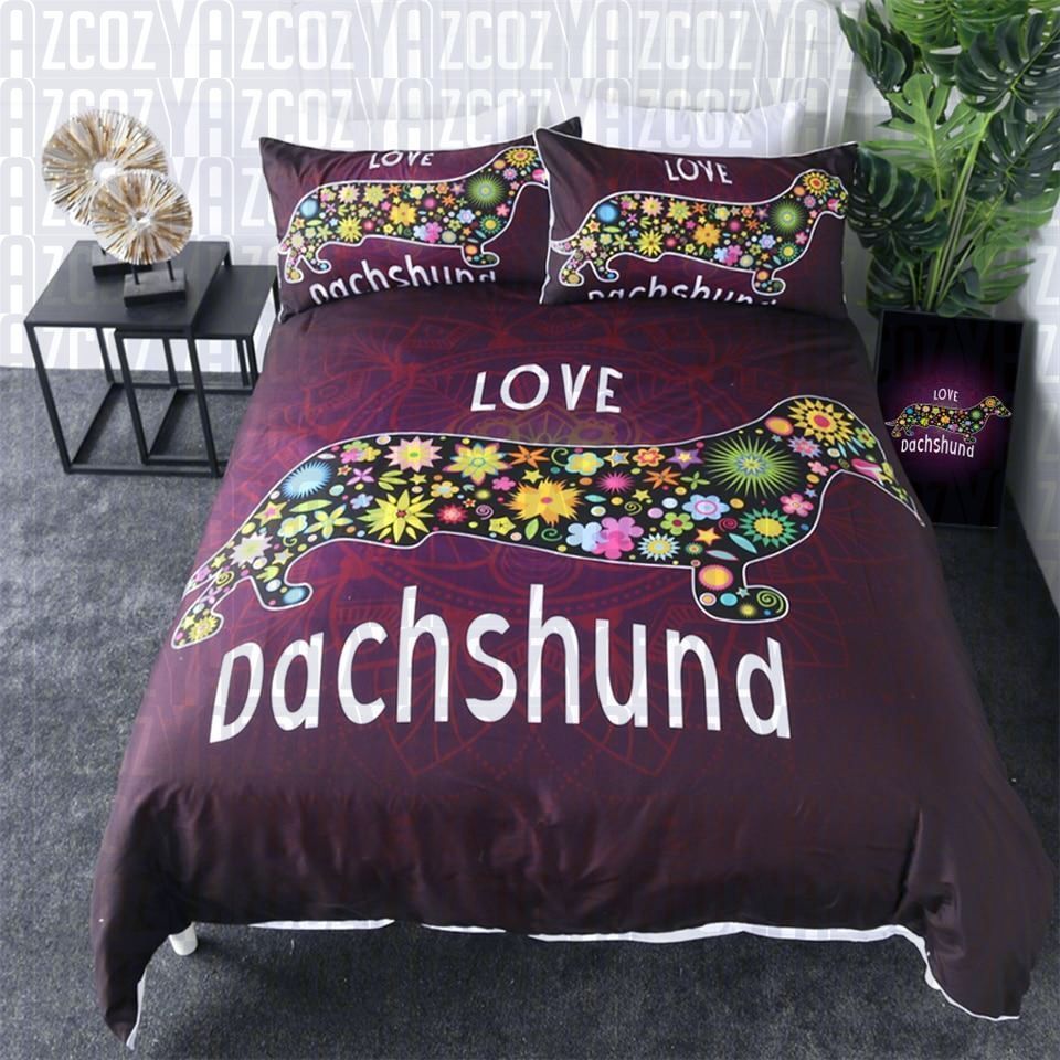 Love Dachshund Bedding Set