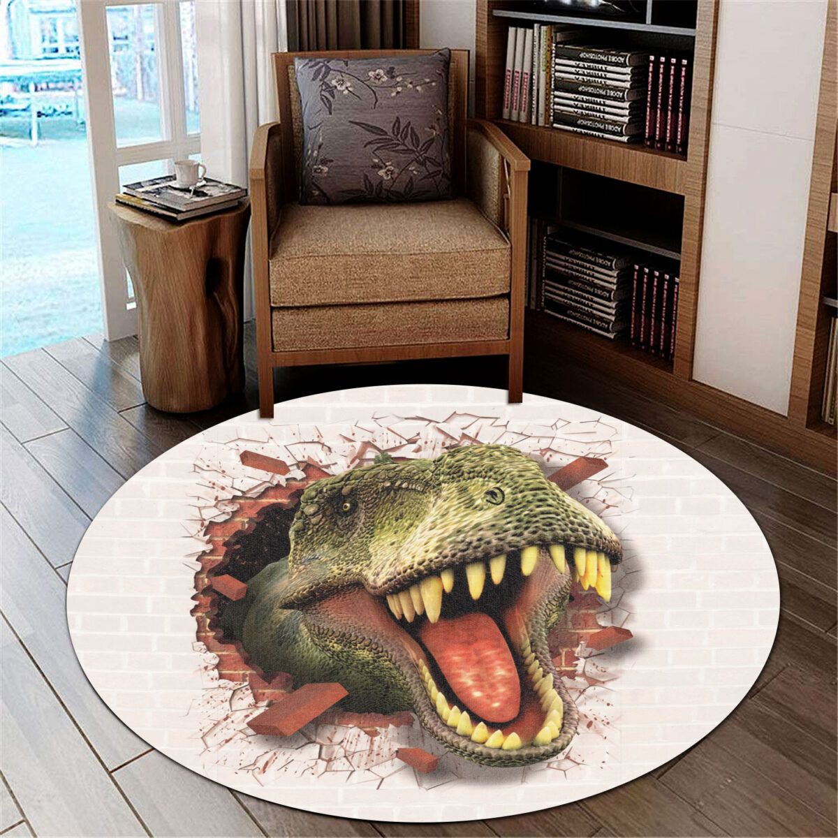 Love Dinosaur Round Carpet