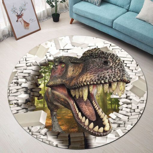 Love Dinosaur Round Carpet