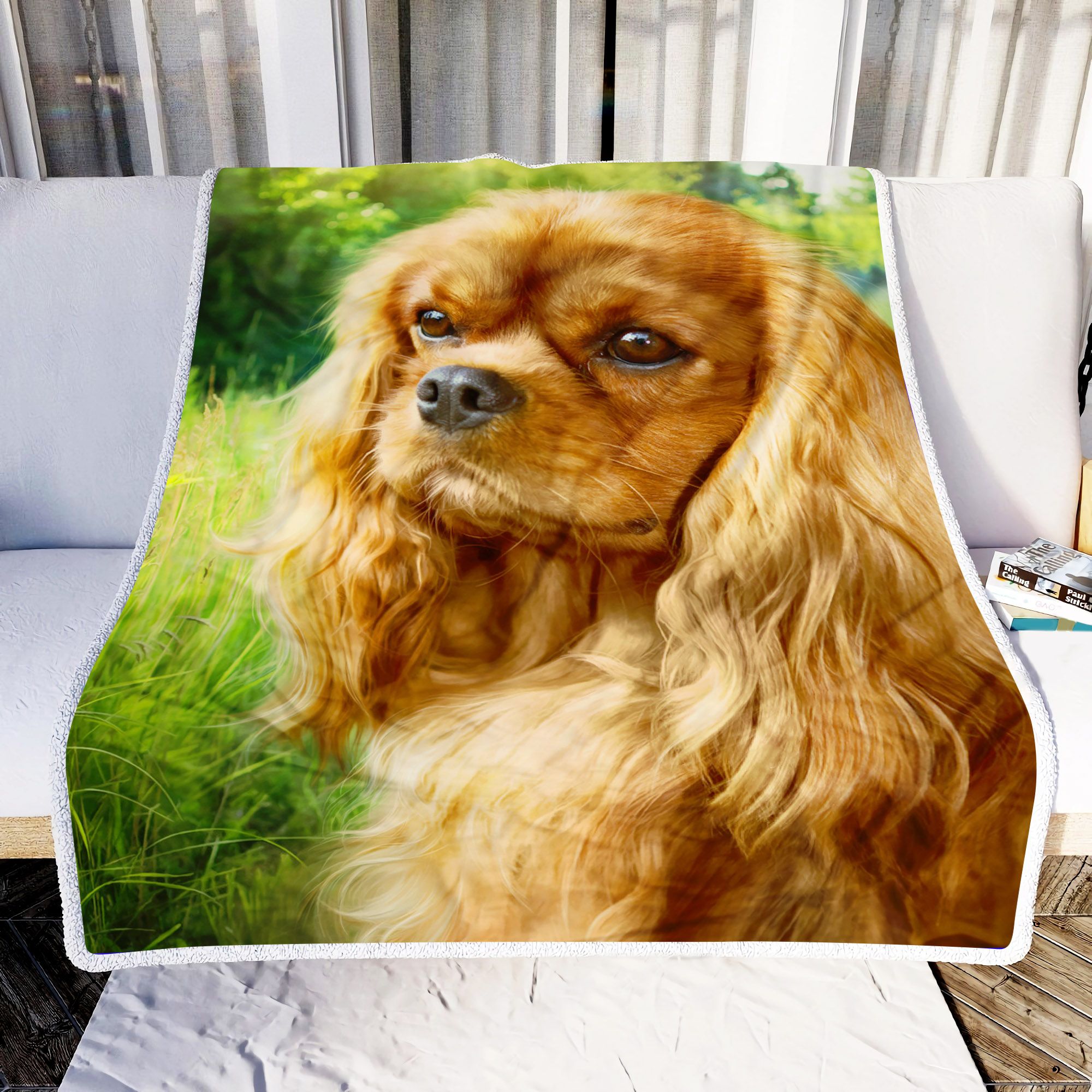 Love Dog Fleece Blanket