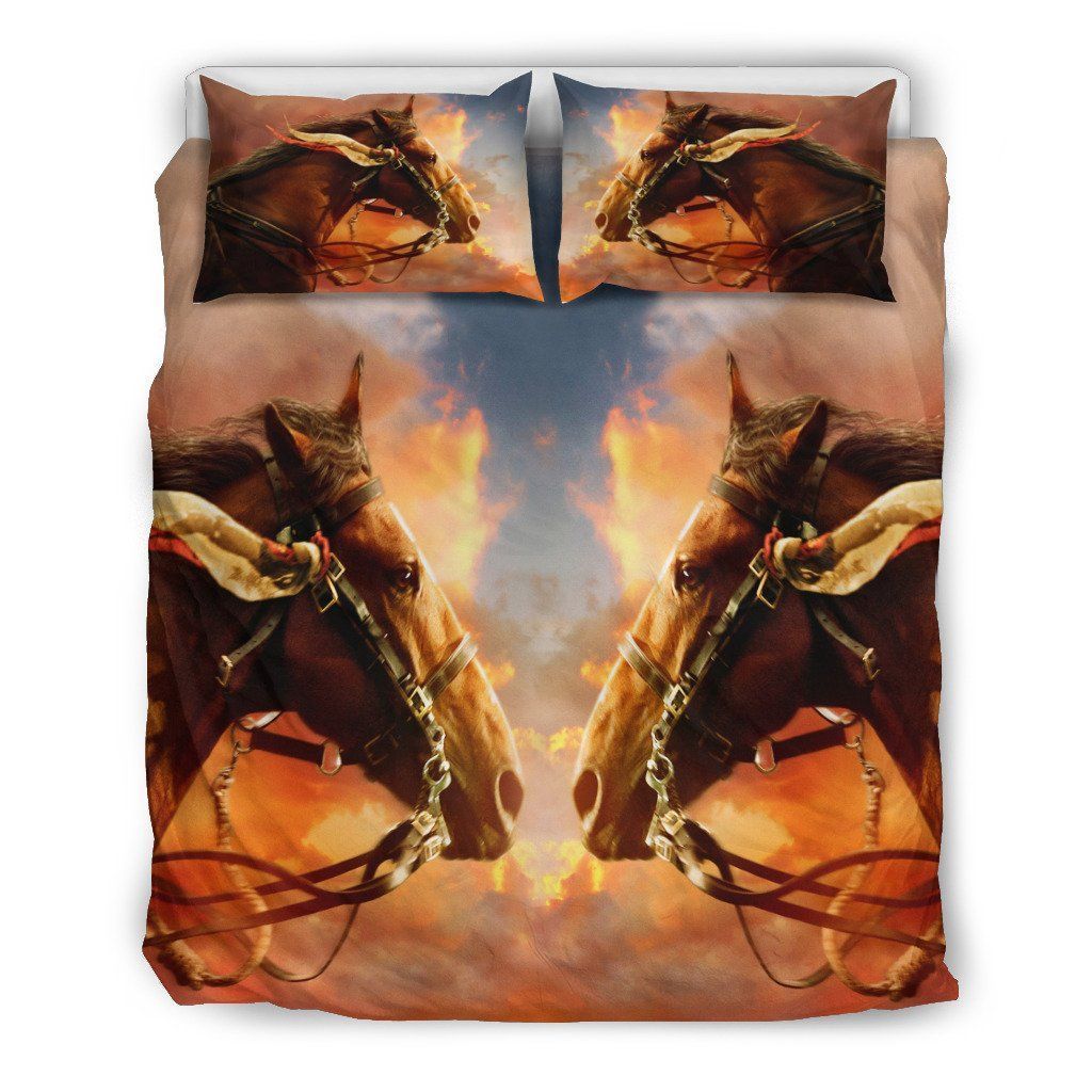 Love Fire Horse Bedding Set