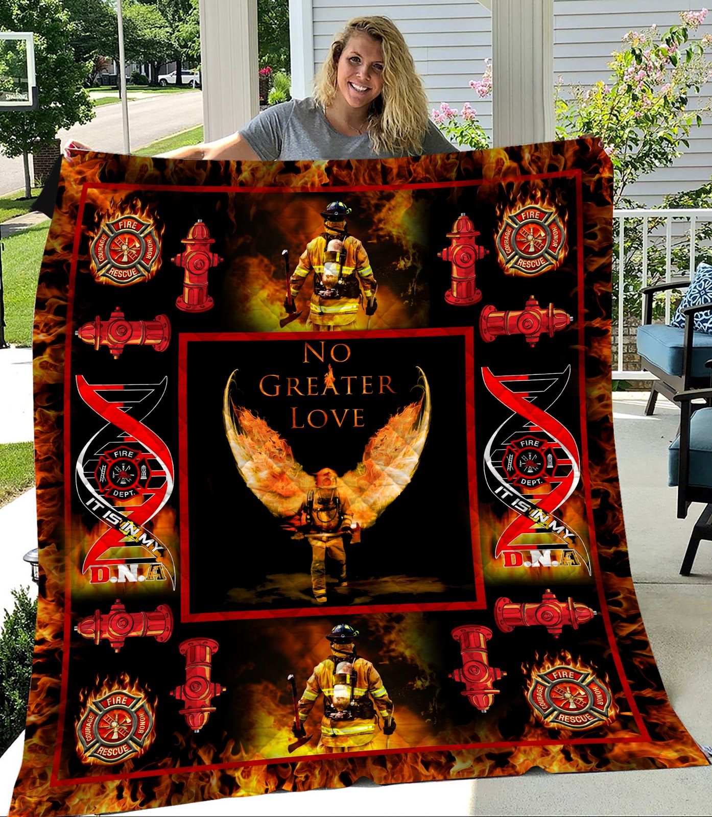 Love Firefighter Like Quilt Blanket DHC1402945TD