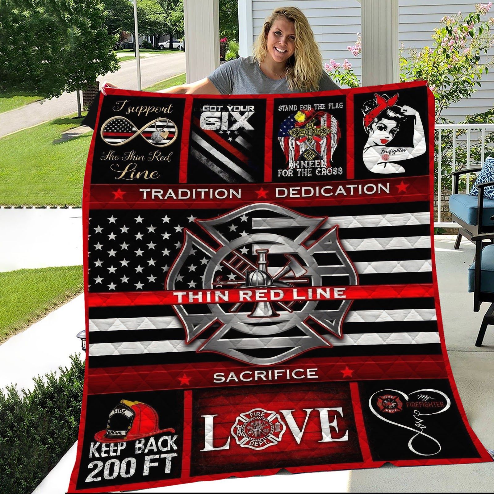 Love Firefighter Like Quilt Blanket DHC1402999TD