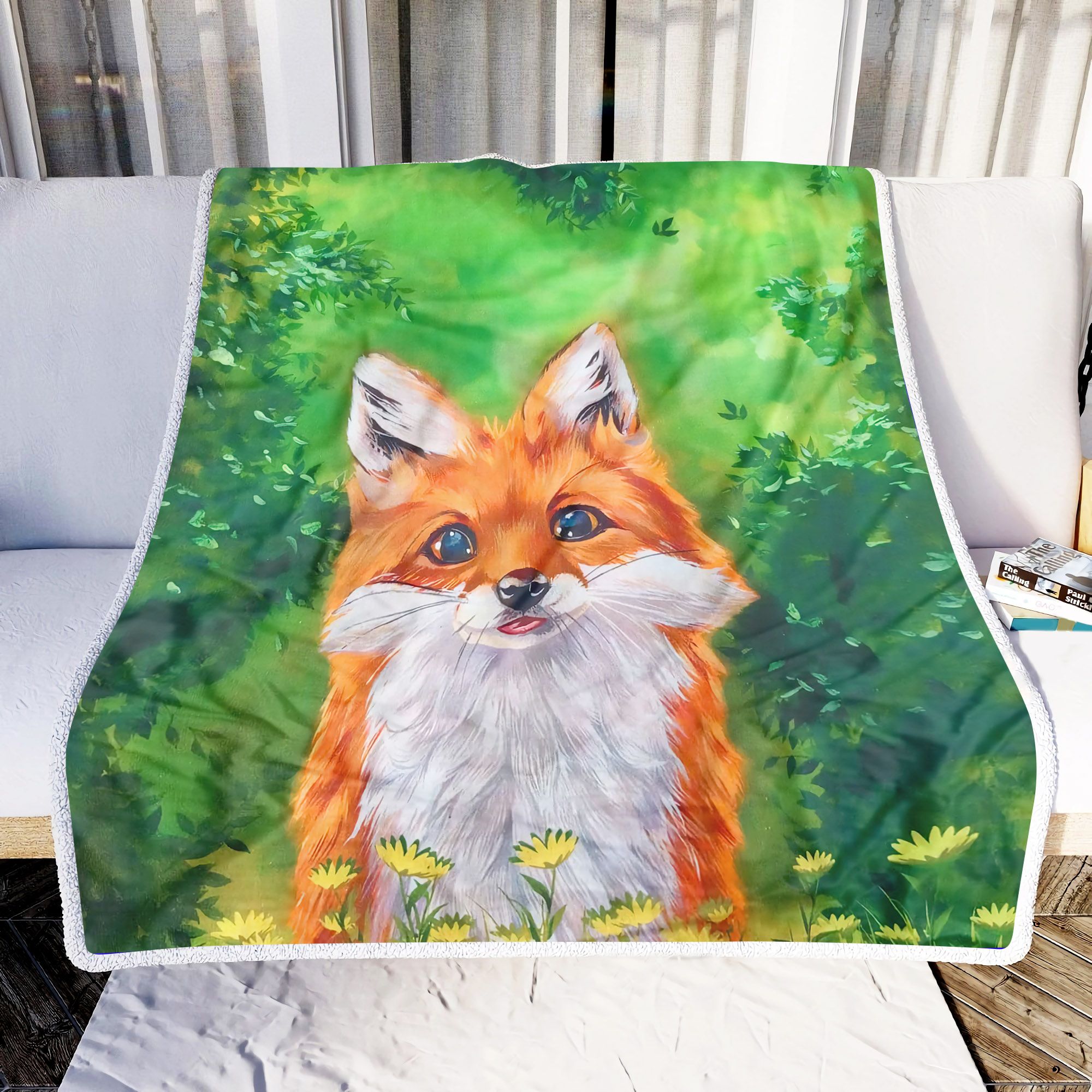 Love Fox Fleece Blanket