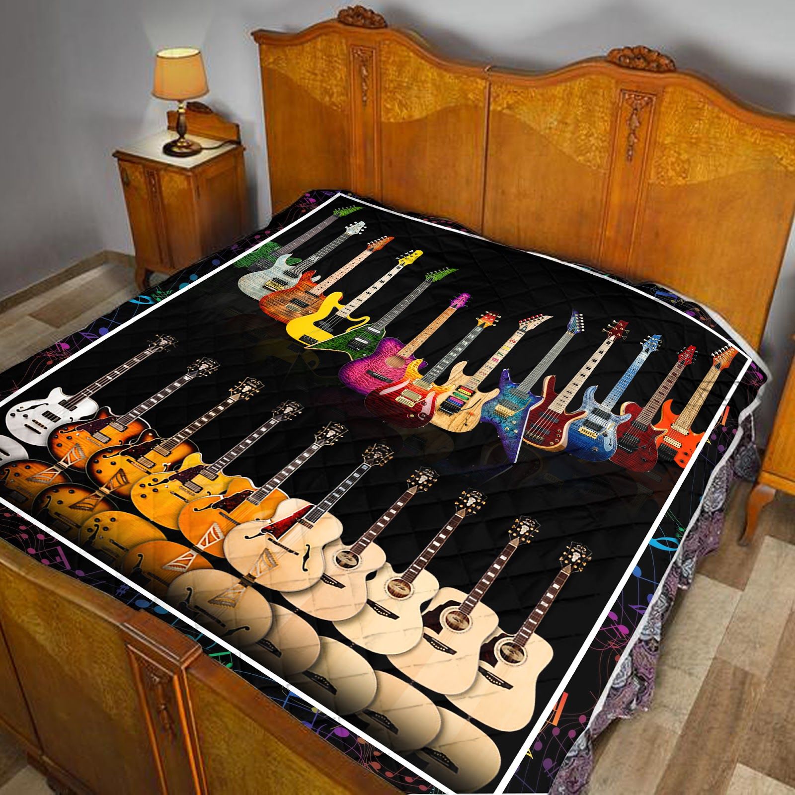 Love Guitar Music Like Quilt Blanket DHC1402998TD