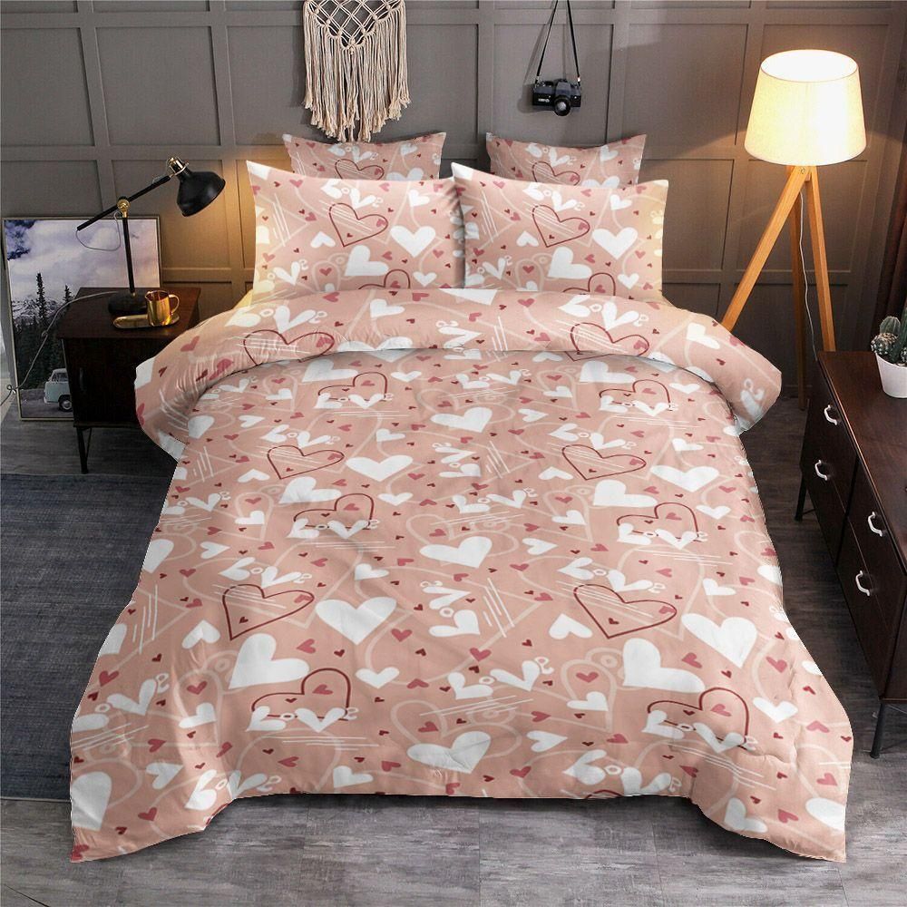 Love Hearts Happy Valentine’s Day Bedding Set