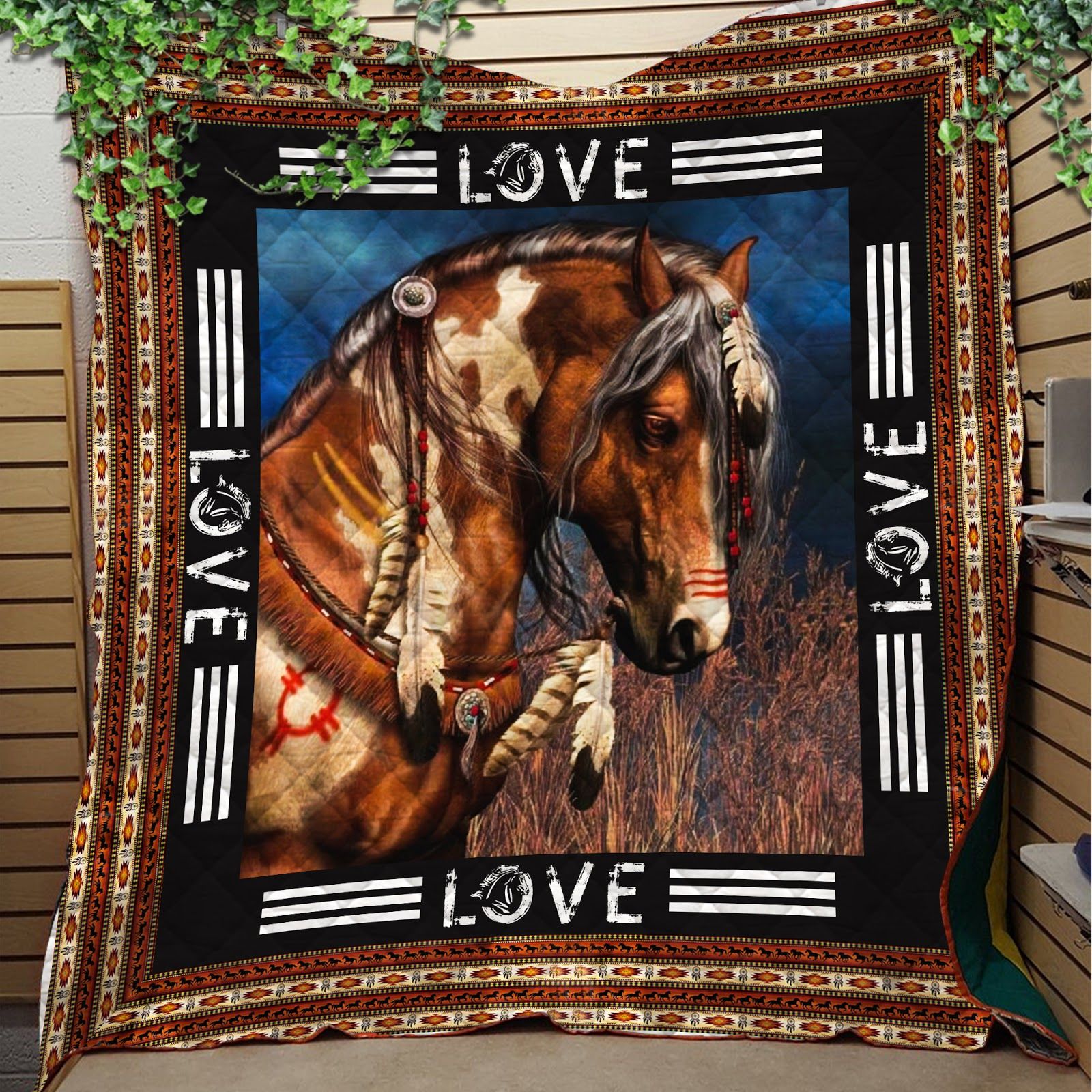 Love Horse Like Quilt Blanket DHC1402959TD
