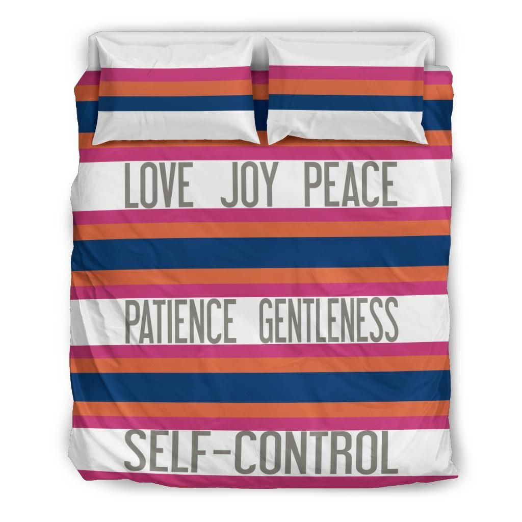 Love Joy Peace Patience Gentleness Self Control 3D Bedding Set