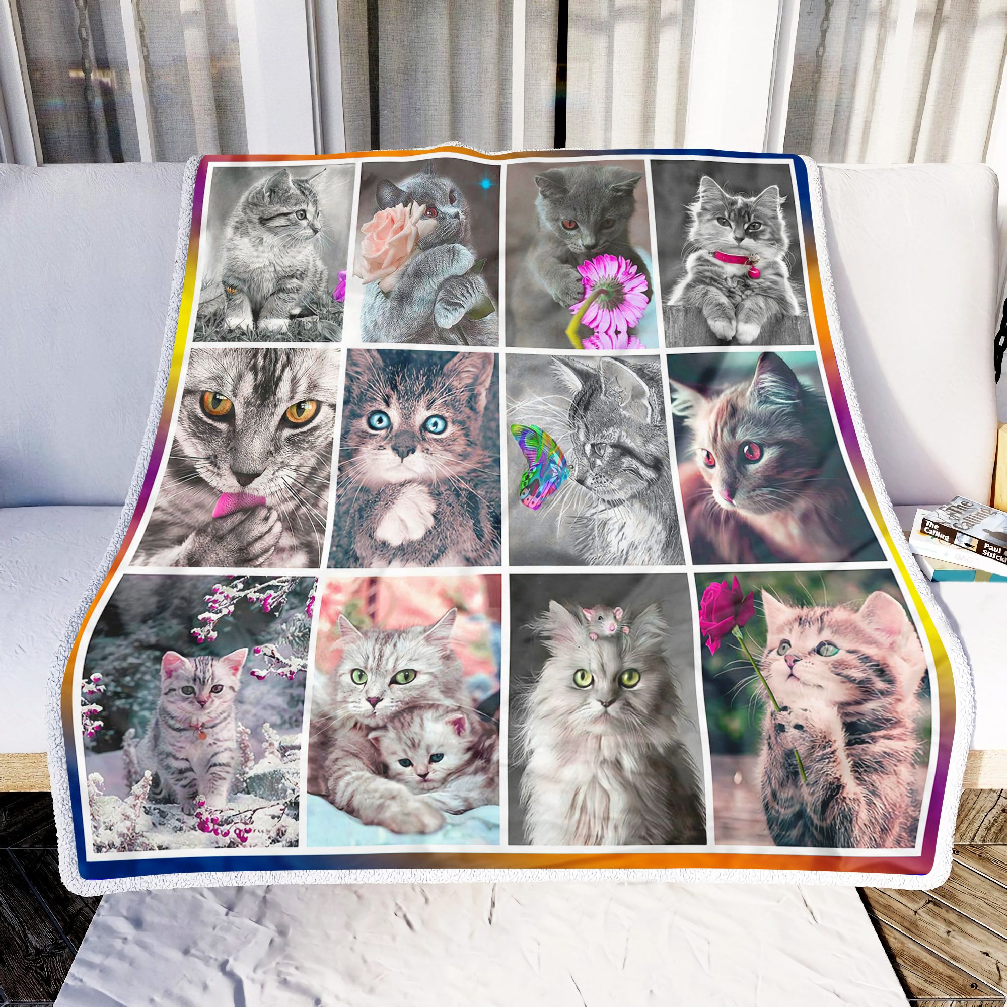 Love Kitten Fleece Blanket