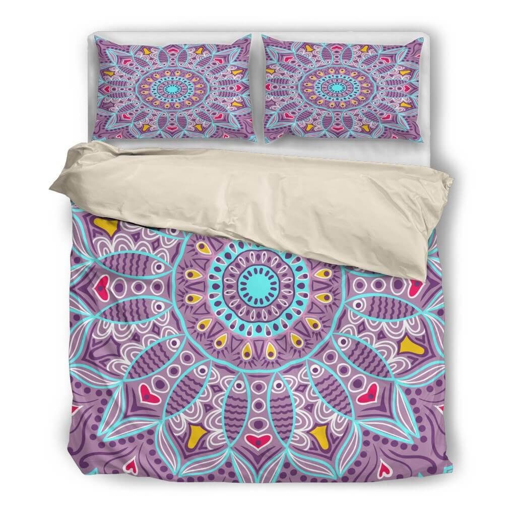 Love Mandala Purple Bedding Set
