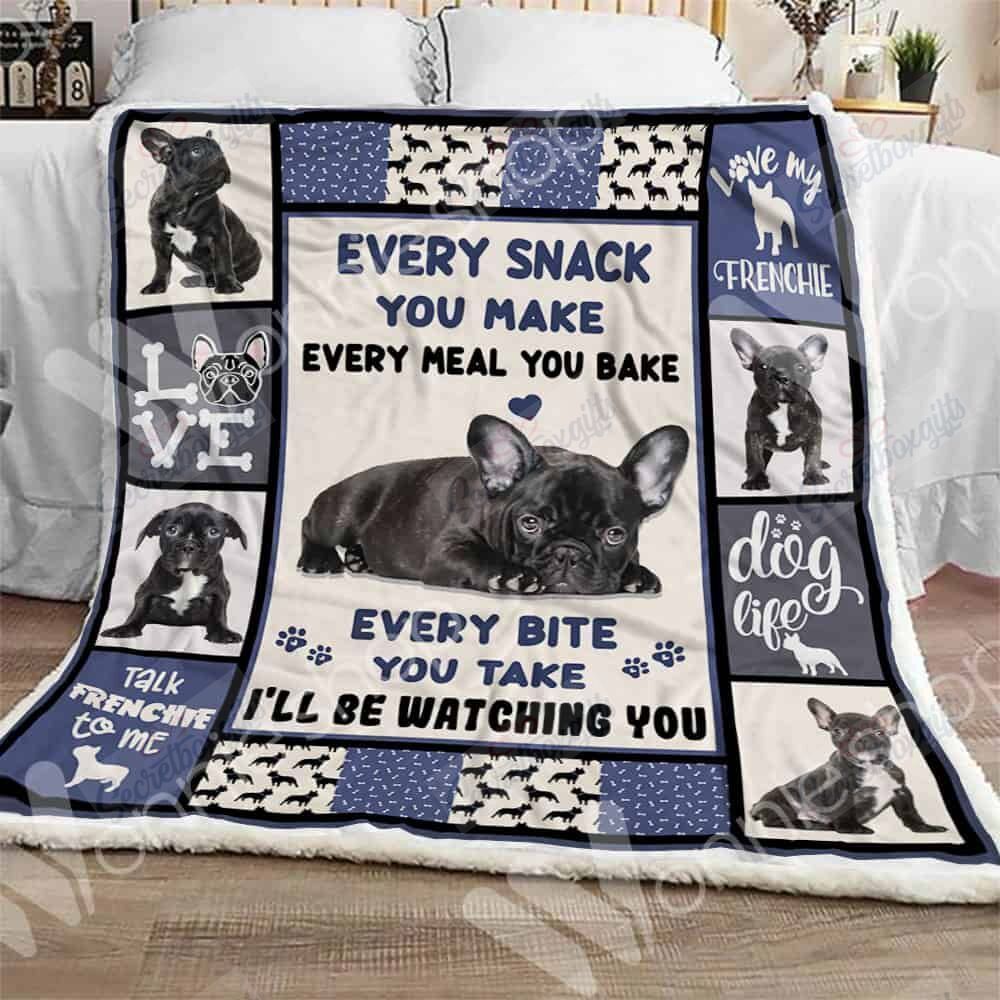 Love My French Bulldog Fleece Blanket