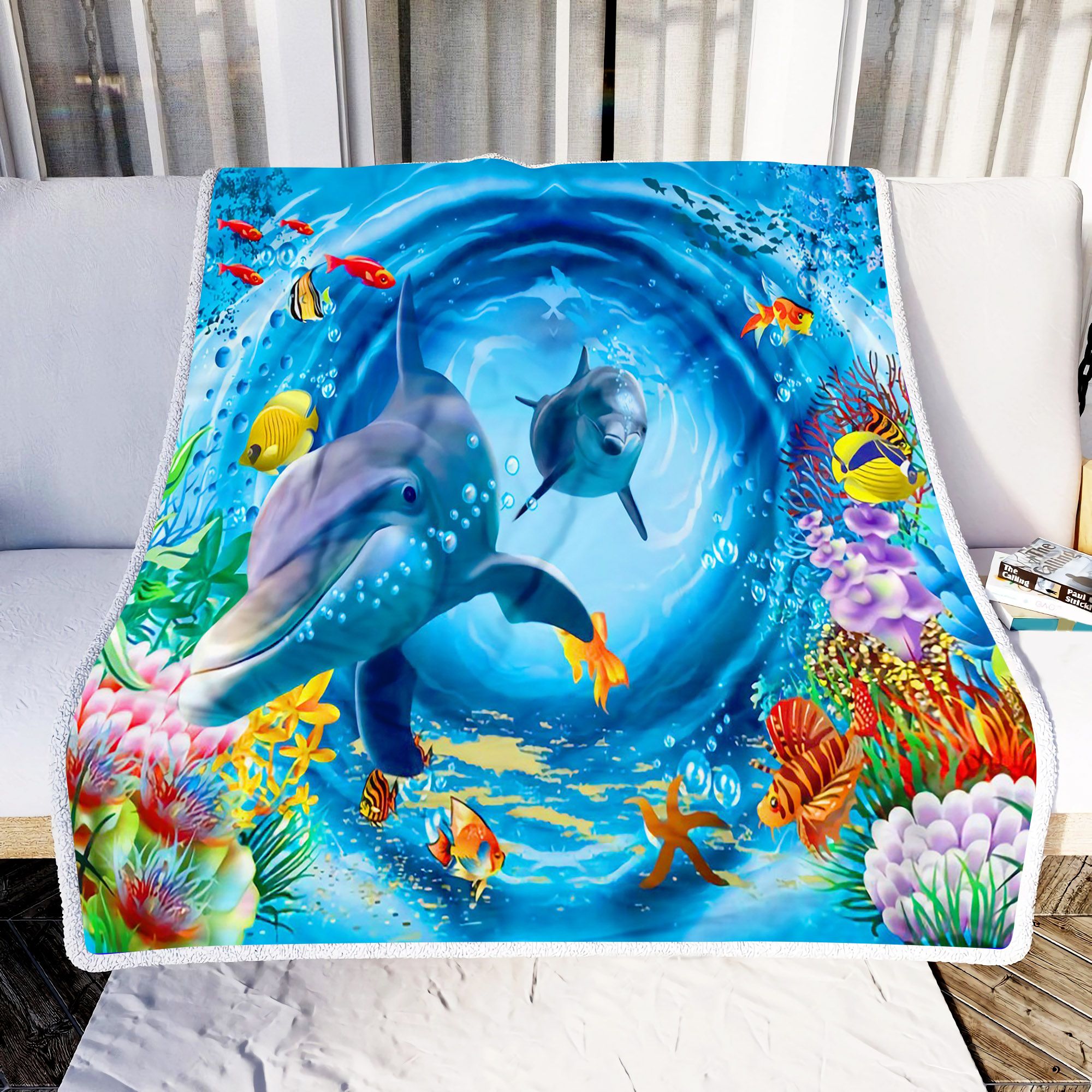 Love Ocean Fleece Blanket