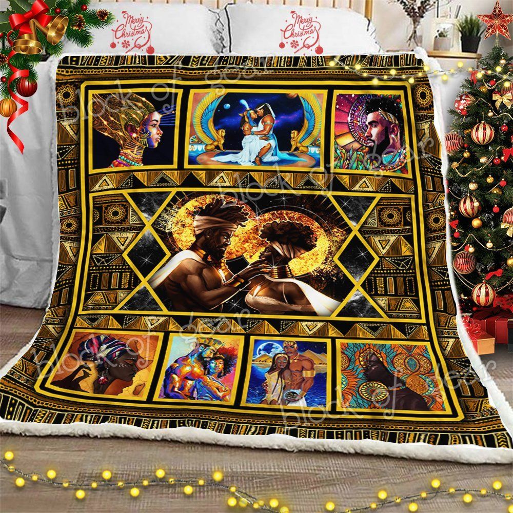 Love of Africas King and Queen Fleece Blanket