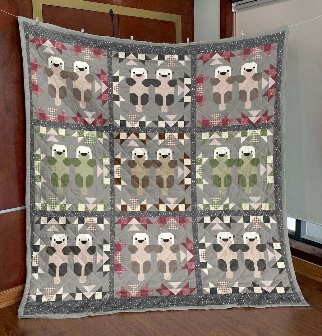 Love Otters CLT180648 Quilt Blanket