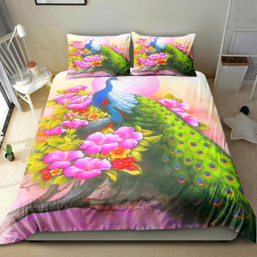 Love Peacock Bedding Set