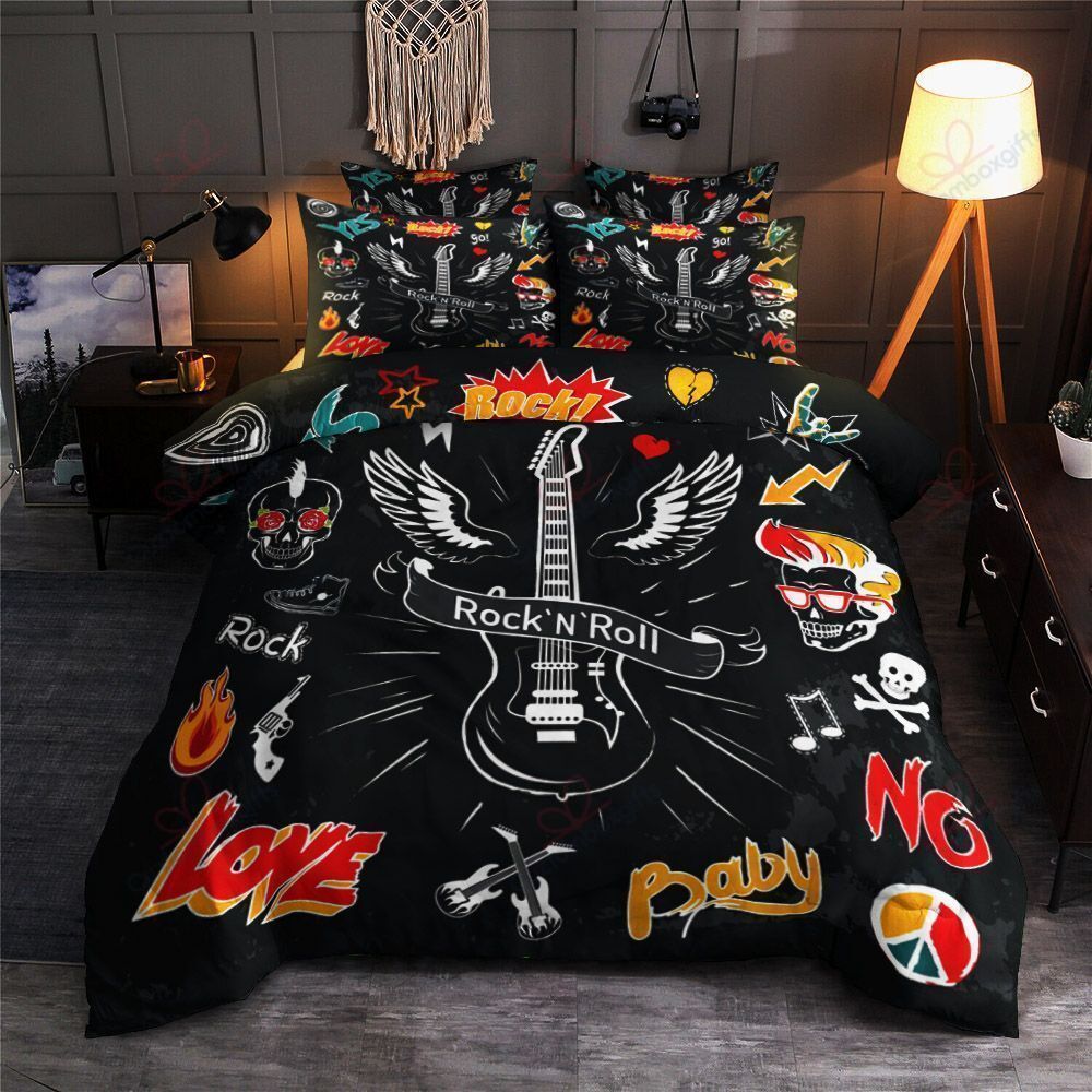 Love Rock N Roll Bedding Set