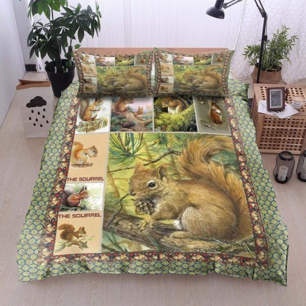 Love Squirrel Bedding Set