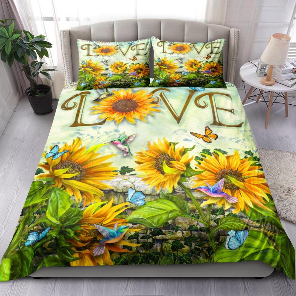 Love Sunflower Bedding Set