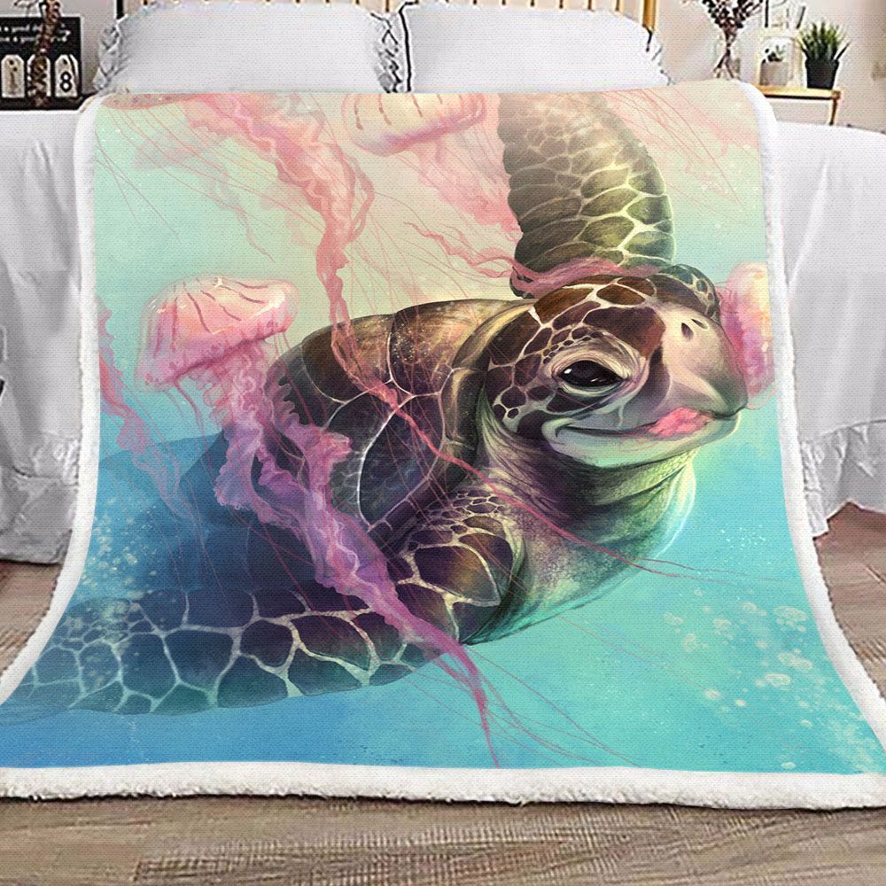 Love Turtle Fleece Blanket