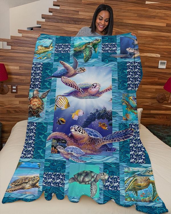 Love Turtle Quilt Blanket DHC150120644TD