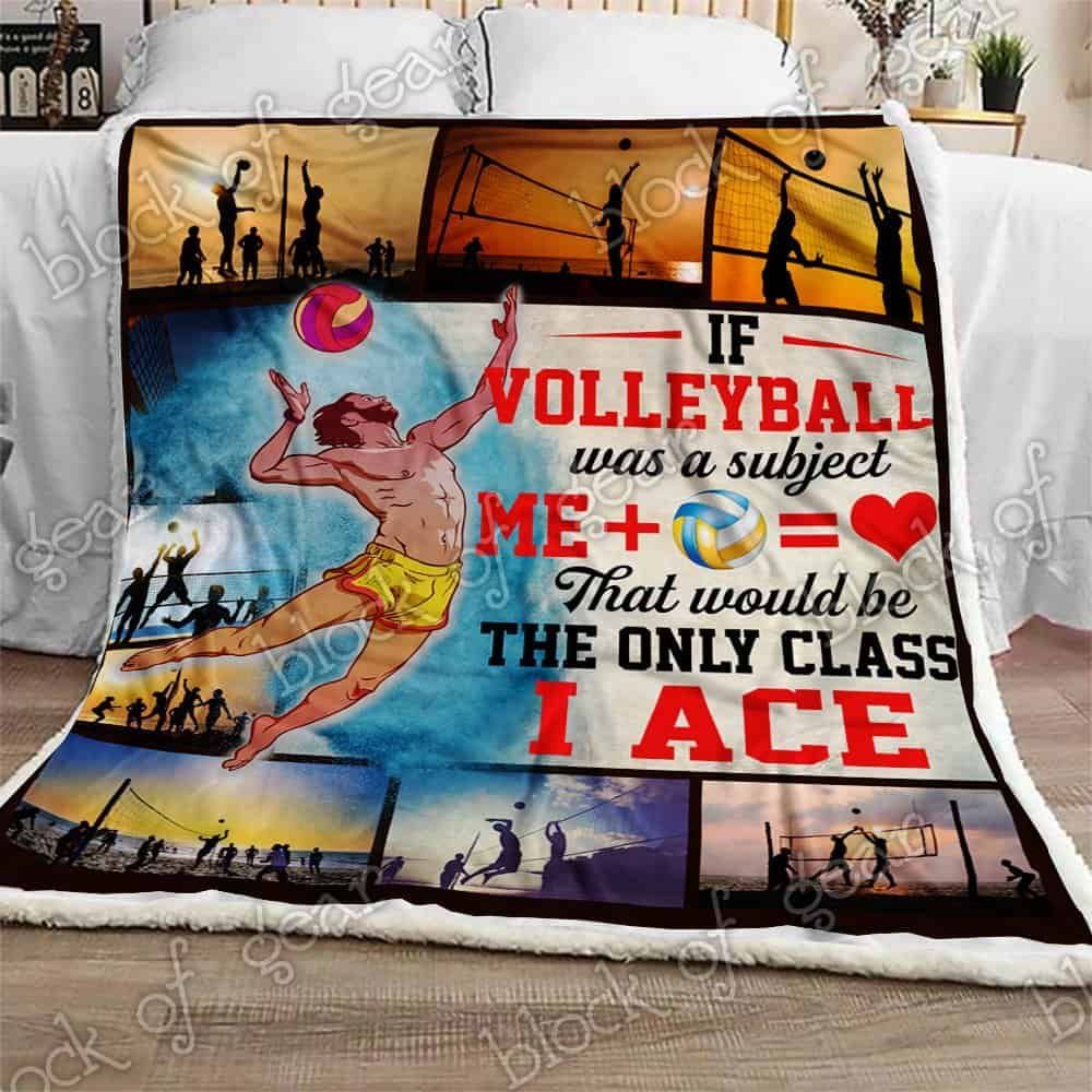 Love Volleyball Fleece Blanket