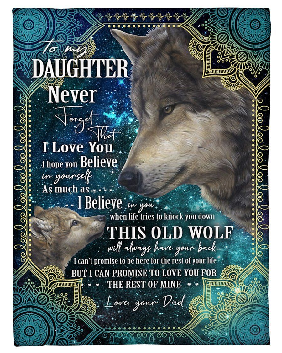 Love You For The Rest Of Mine Dad To Daughter Fleece Blanket Fleece Blanket