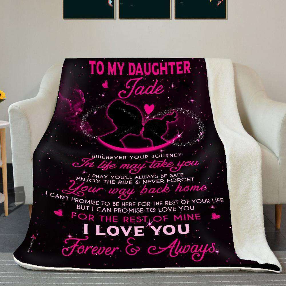 Love You For The Rest Of Mine Gift For Daughter Blanket