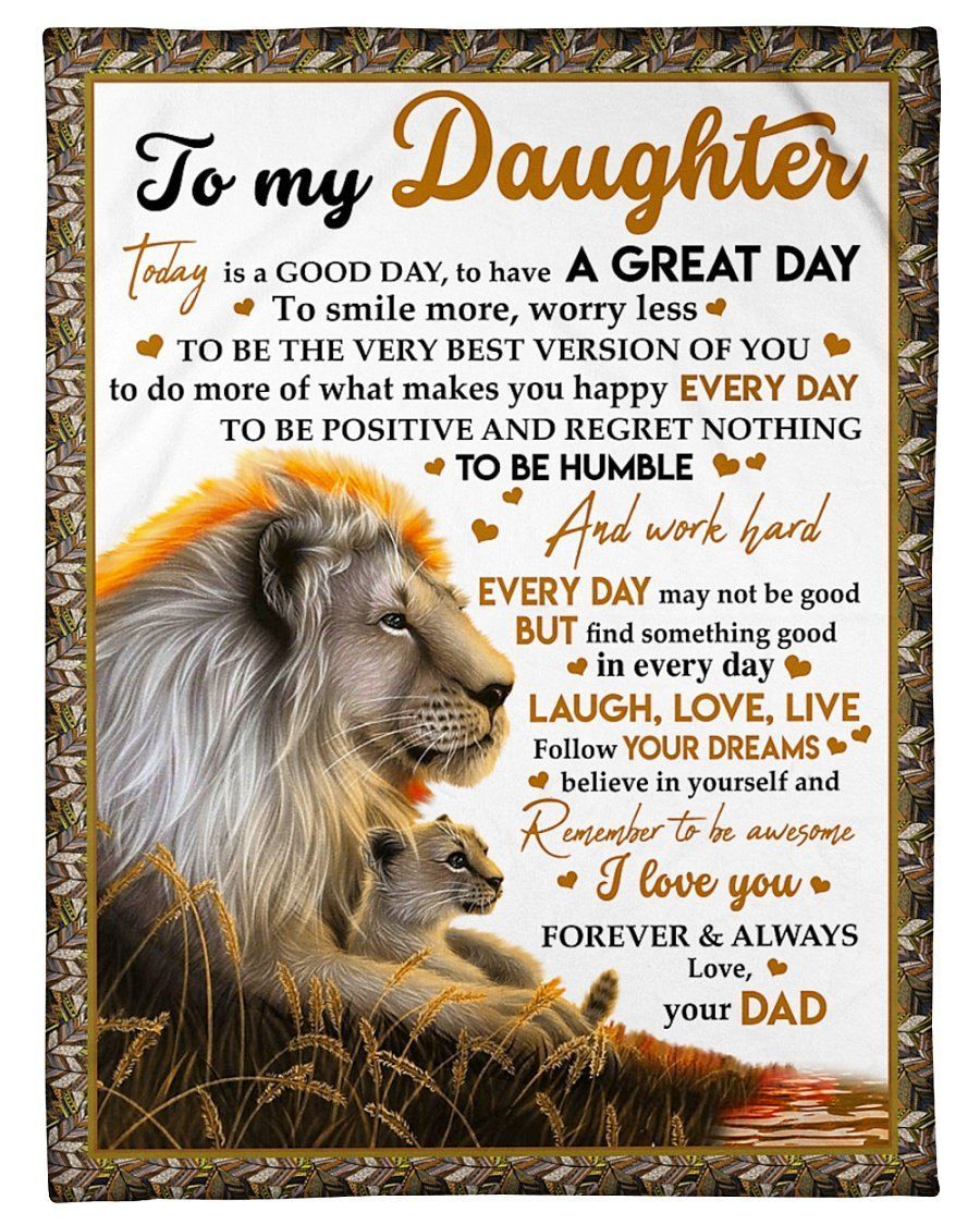 Love You Forever And Always Dad To Daughter Fleece Blanket Fleece Blanket