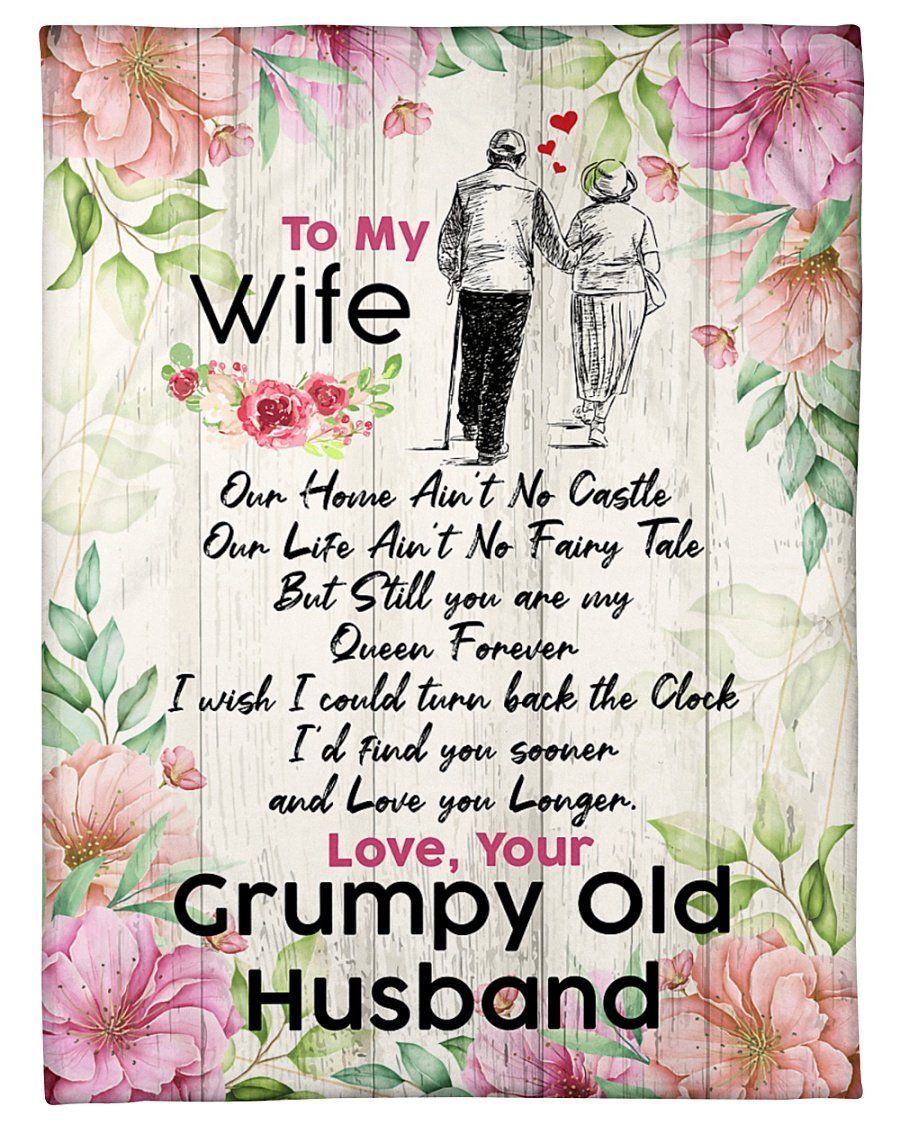 Love You Forever Fleece Blanket For Old Man’s Wife Fleece Blanket
