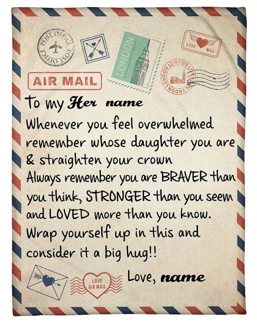 Loved More Than You Know Custom Name Fleece Blanket Fleece Blanket