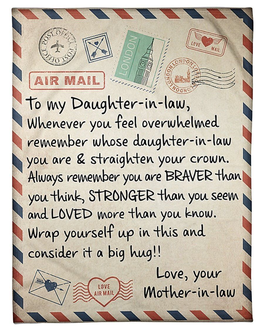 Loved More Than You Know To Daughter In Law Fleece Blanket Fleece Blanket