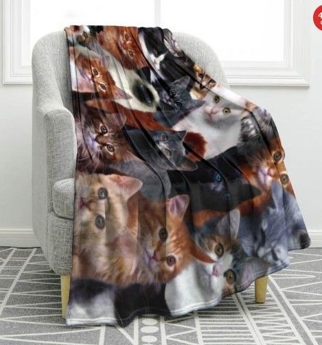 Lovely Cats Sherpa Fleece Blanket