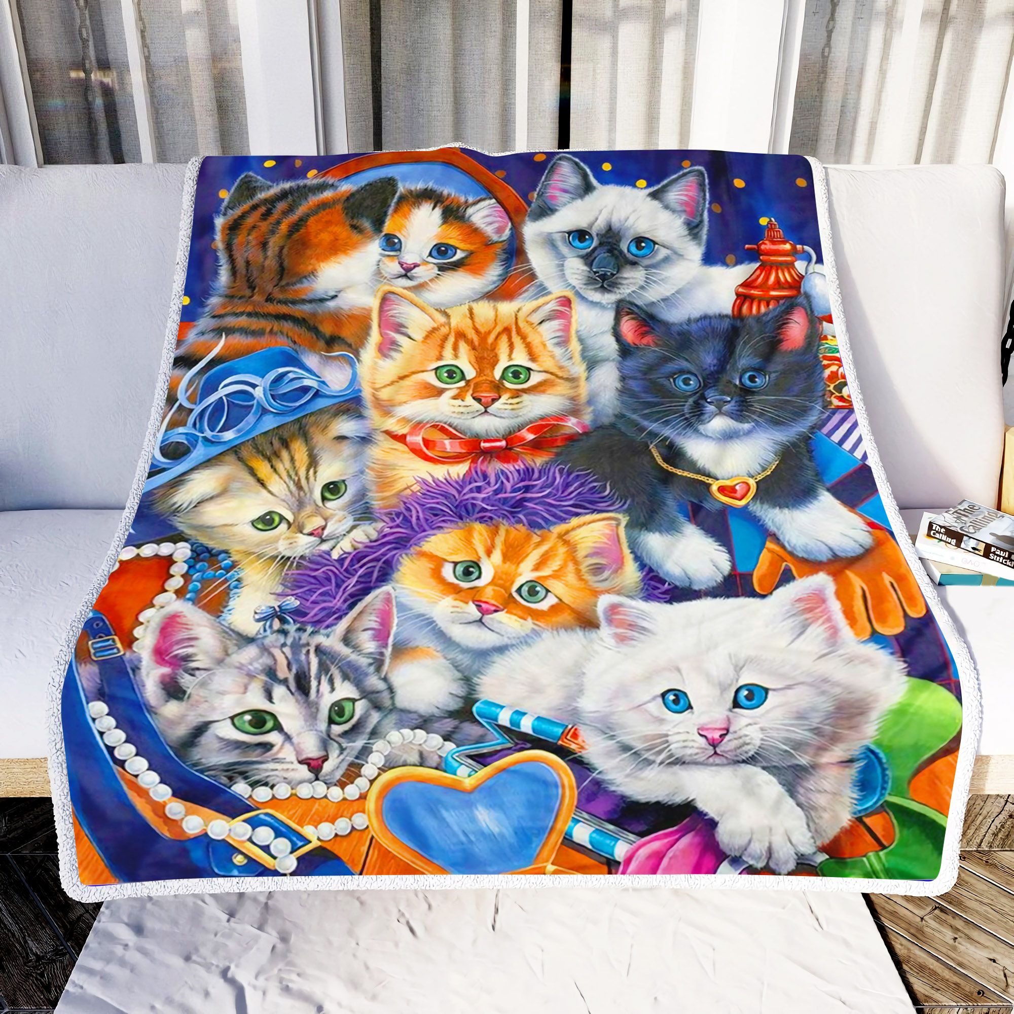 Lovely Cats Fleece Blanket